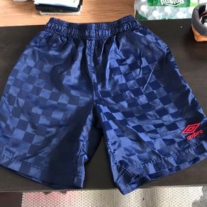 Gently used boys size 6/7 Umbro soccer shorts